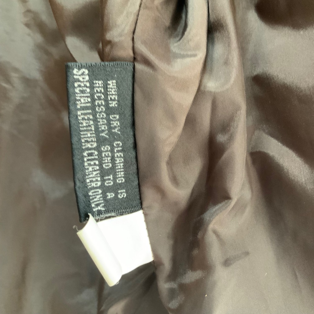 Vintage Wilsons Leather Maxima Brown Button Front Jacket Womens XL - Picture 8 of 15